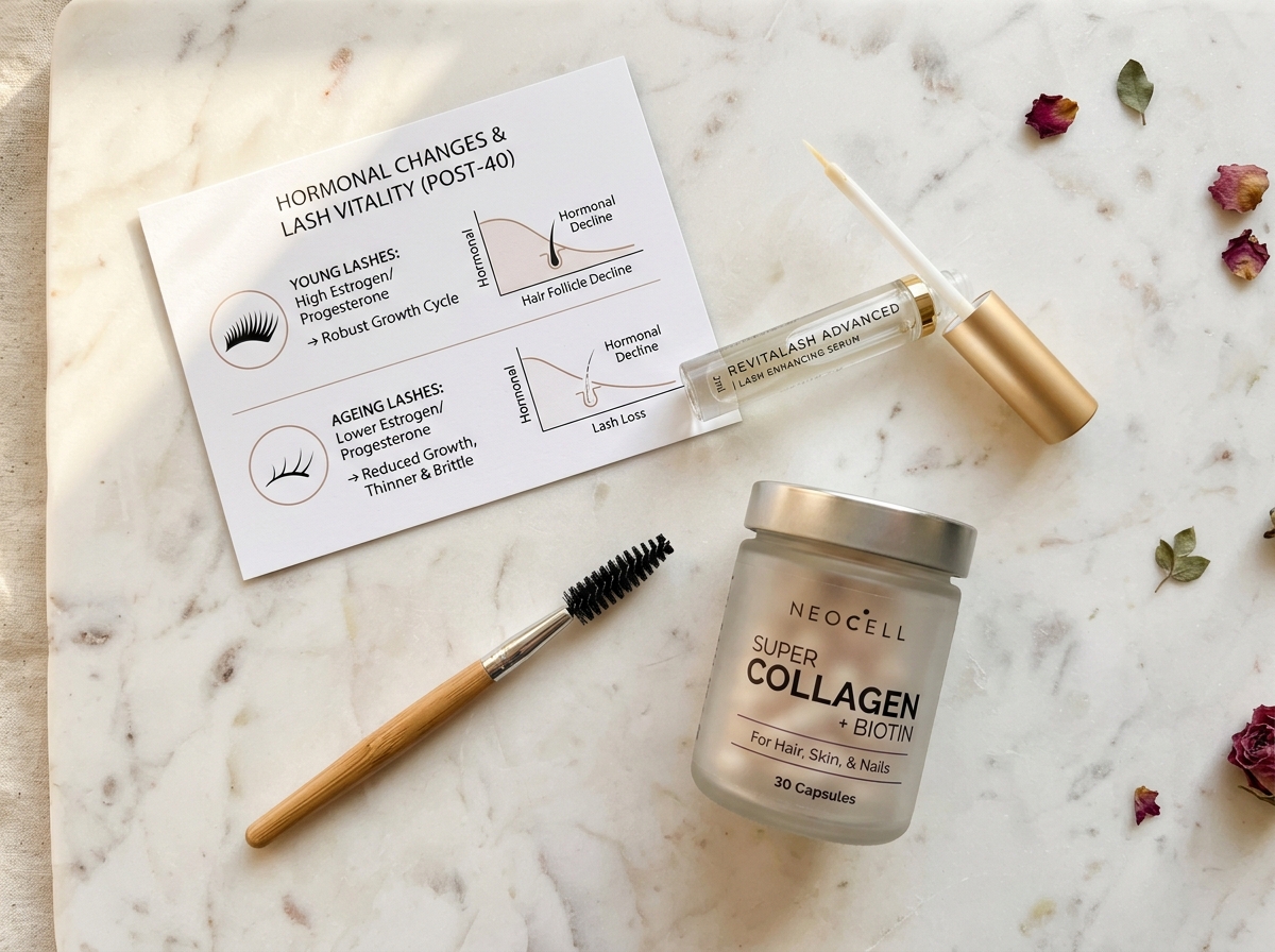 lash growth serum and supplements for sparse lashes after 40