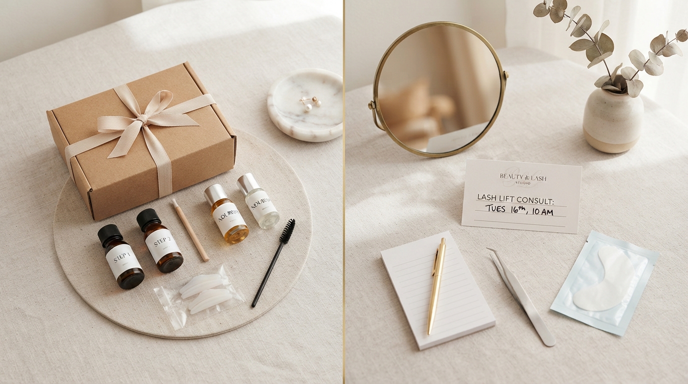 At-home lash kit versus salon consultation